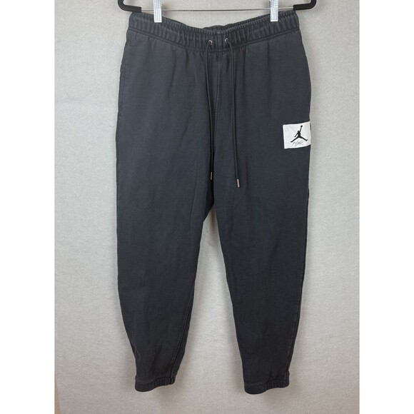 Nike Air Jordan Flight Essentials Pants Mens Large Black DA9812-010 - Picture 1 of 8